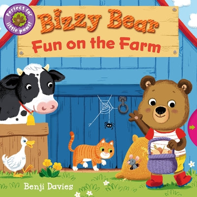 Bizzy Bear: Fun on the Farm: (Interactive Board Book for Toddlers - With Sturdy Tabs and Slides to Push and Pull) by Davies, Benji