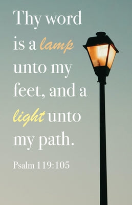 General Worship Bulletin: Light (Package of 100): Psalm 119:105 (Kjv) by Broadman Church Supplies Staff