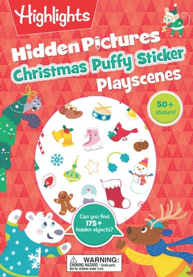 Christmas Hidden Pictures Puffy Sticker Playscenes: Christmas Stocking Stuffer for Kids 3-6, Activity Book with Christmas Puzzles, Stickers, Mazes and by Highlights