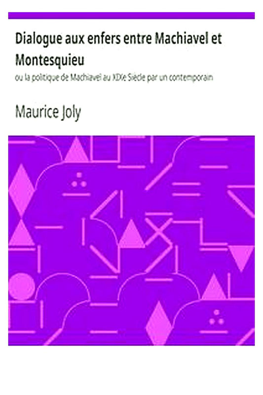 Dialogue aux enfers entre Machiavel et Montesquieu