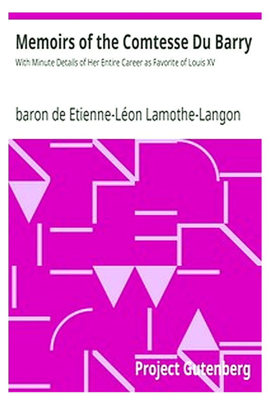 Memoirs of the Comtesse Du Barry