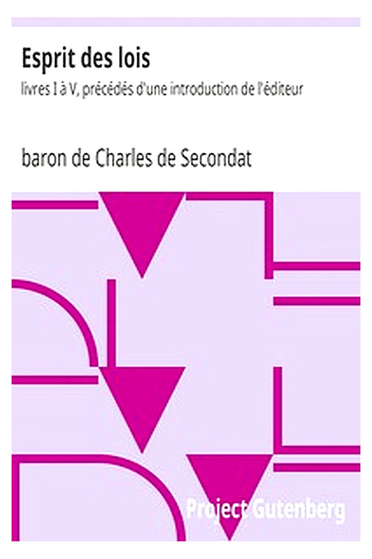 Esprit des lois