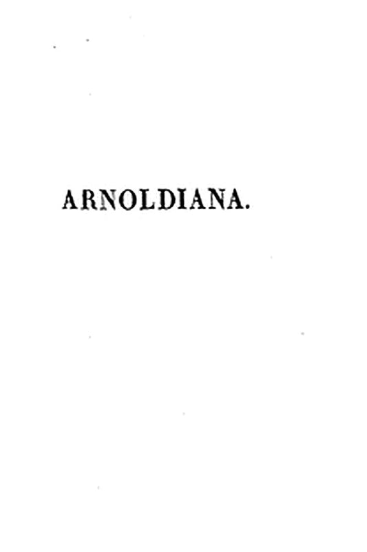 Arnoldiana, ou Sophie Arnould et ses contemporaines;