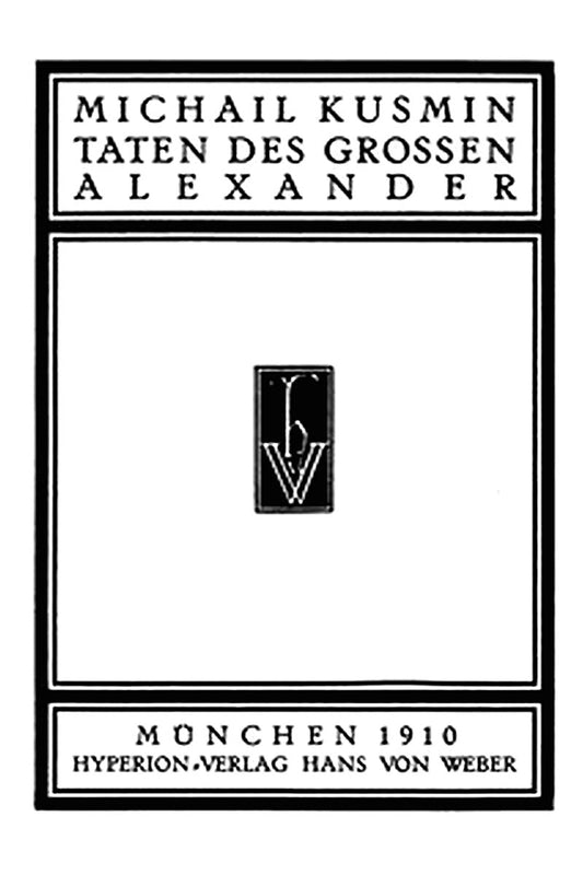 Taten des grossen Alexander