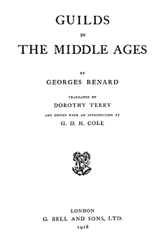 Guilds in the Middle Ages