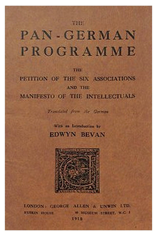 The Pan-German Programme