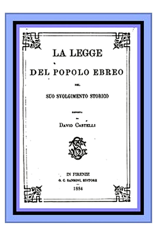 La legge del popolo Ebreo