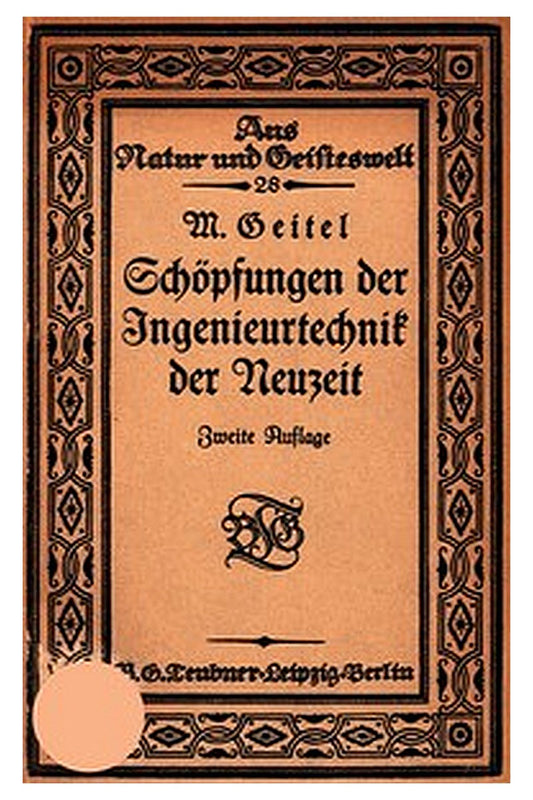 Aus Natur und Geisteswelt, 28 Band