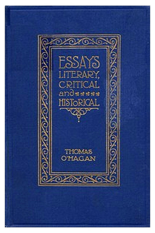 Essays Literary, Critical and Historical