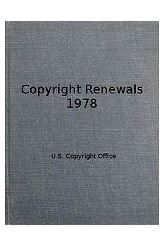 Copyright Renewals 1978