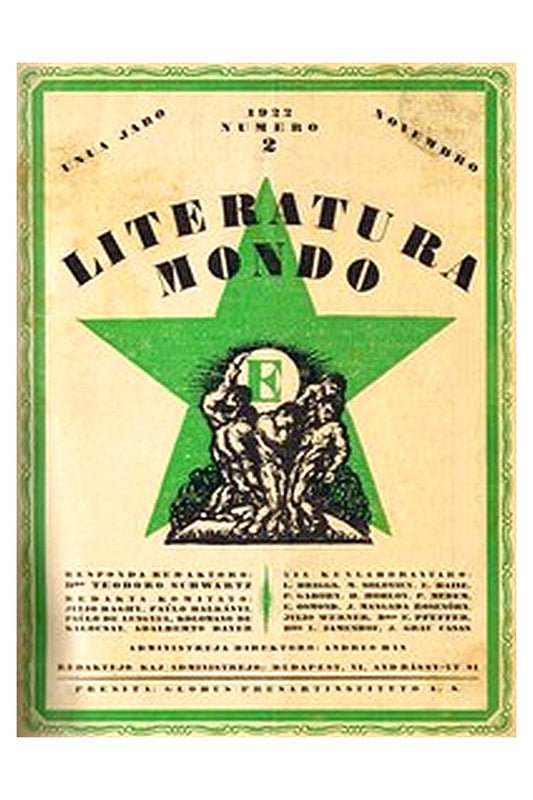 Literatura Mondo, numero 2, 1922 Novembro
