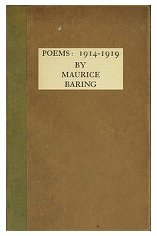 Poems, 1914-1919