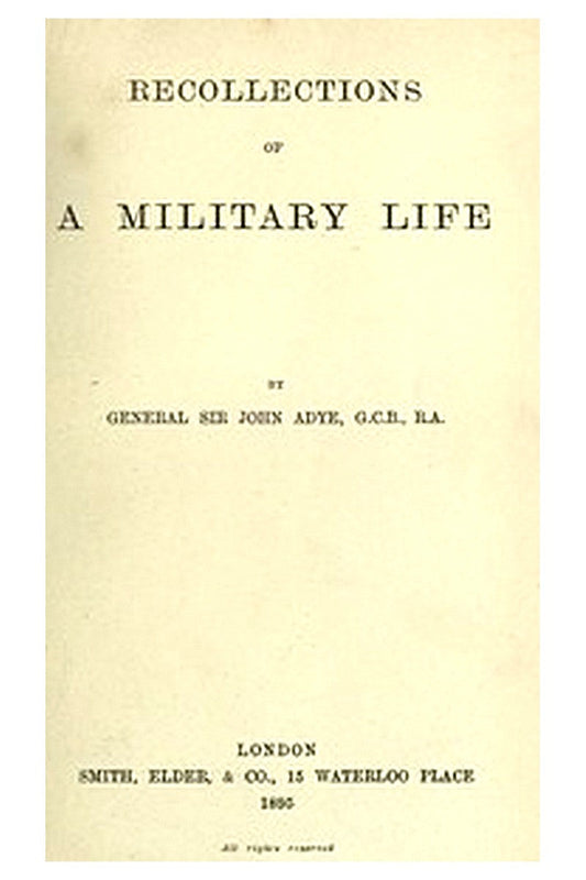 Recollections of a Military Life