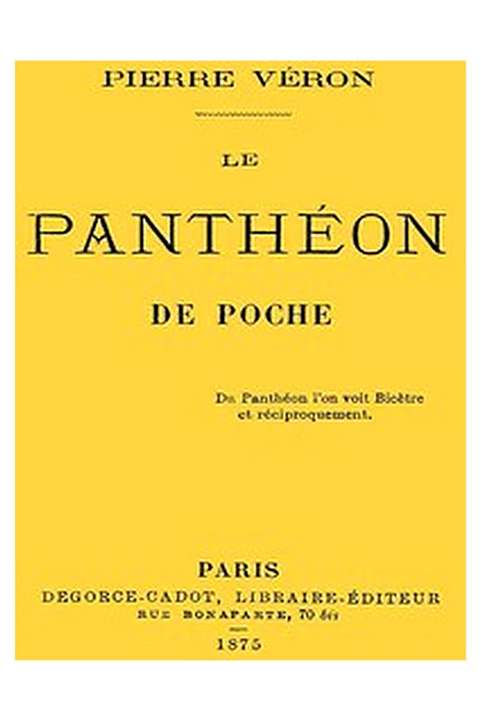 Le panthéon de poche