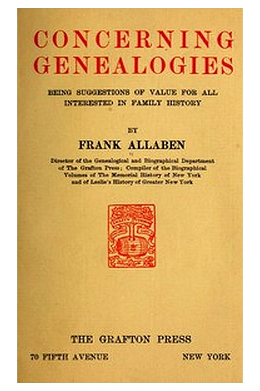 Concerning Genealogies