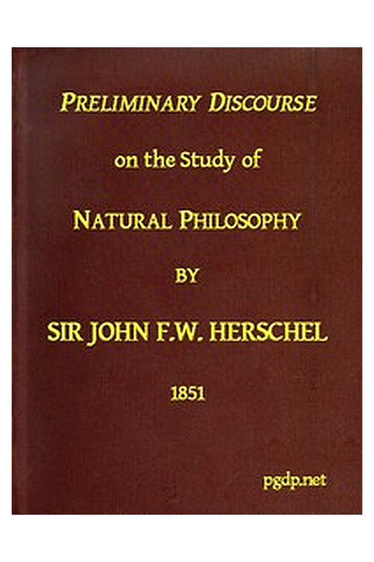 Preliminary Discourse on the Study of Natural Philosophy