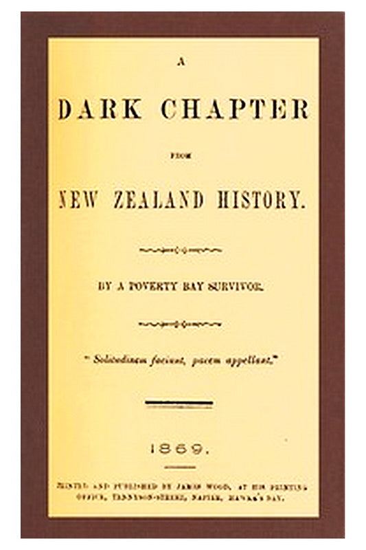 A Dark Chapter from New Zealand History