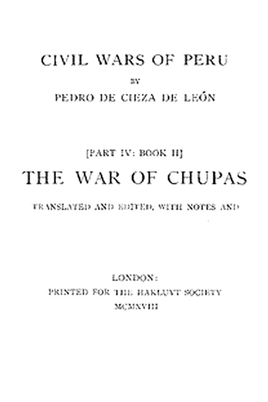 The War of Chupas