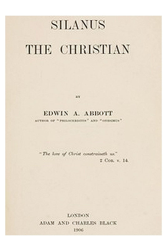 Silanus the Christian