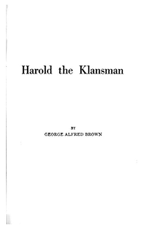 Harold the Klansman