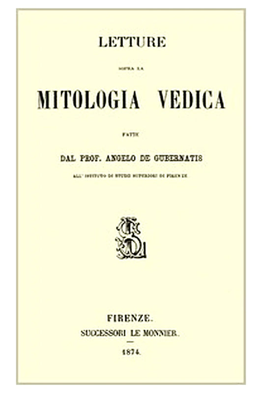 Letture sopra la mitologia vedica