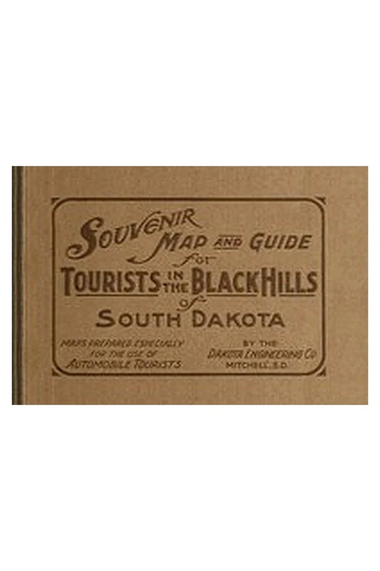 Souvenir Map and Guide for Tourists in the Black Hills of South Dakota