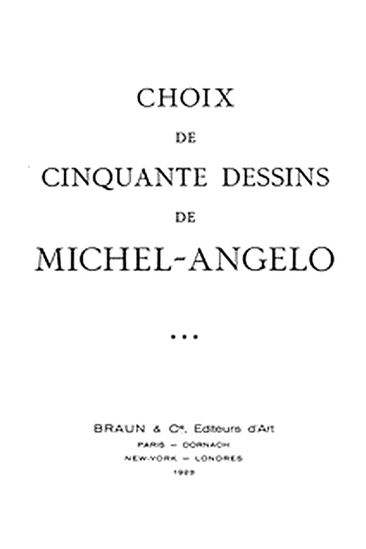 Dessins et peintures des maîtres anciens 1er volume