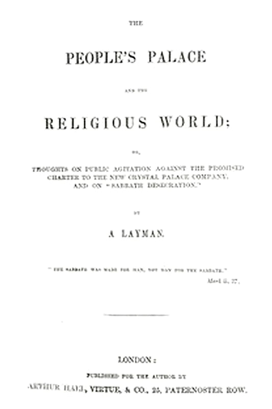 The People's Palace and the Religious World