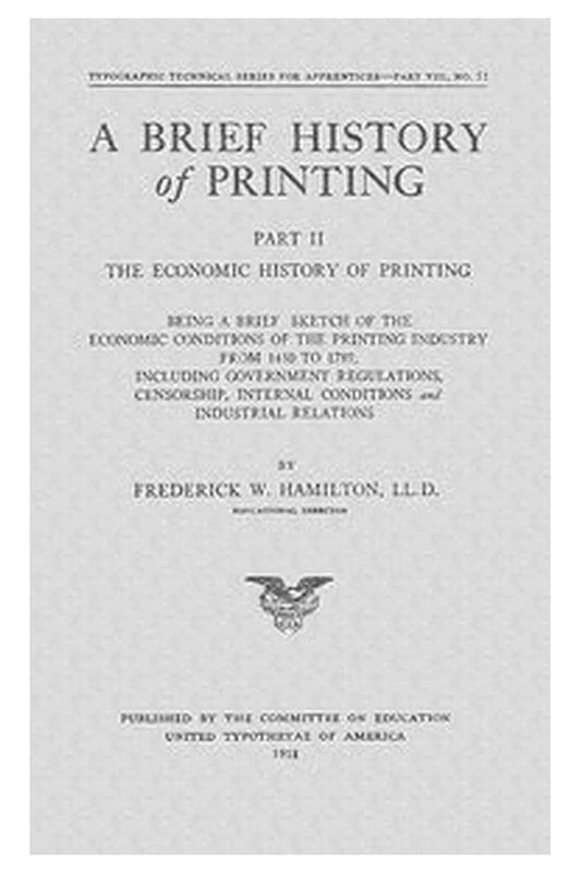 Typographic technical series for apprentices, pt. VIII, no. 52