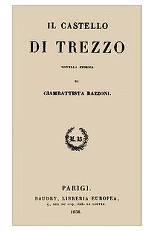 Il castello di Trezzo: Novella storica