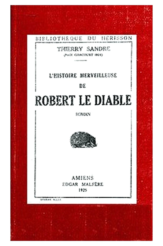 L'Histoire merveilleuse de Robert le Diable