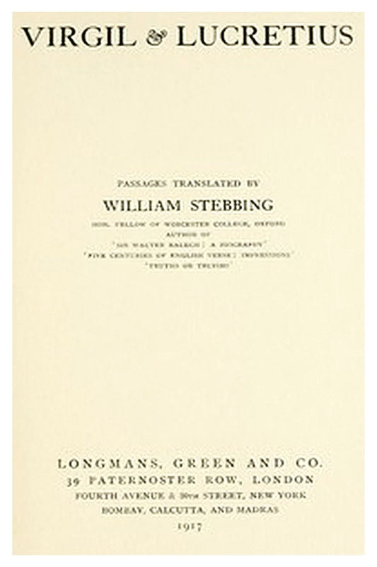 Virgil & Lucretius