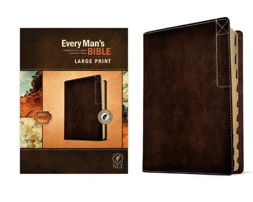 Every Man's Bible Nlt, Large Print, Deluxe Explorer Edition (Leatherlike, Rustic Brown, Indexed) by New Living Translation