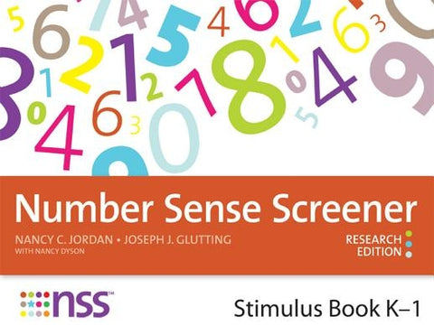 Number Sense Screener Stimulus Book, K-1: Research Edition by Jordan, Nancy