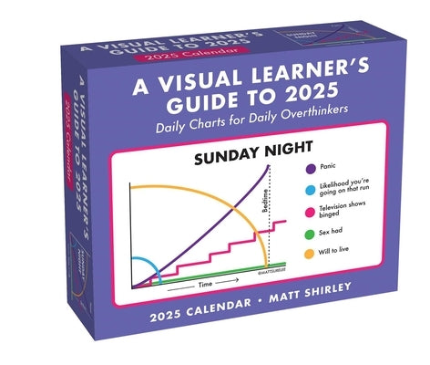 A Visual Learner's Guide to 2025 Day-To-Day Calendar: Daily Charts for Daily Overthinkers by Shirley, Matt