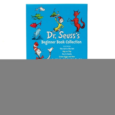 Dr. Seuss's Beginner Book Boxed Set Collection: The Cat in the Hat; One Fish Two Fish Red Fish Blue Fish; Green Eggs and Ham; Hop on Pop; Fox in Socks by Dr Seuss