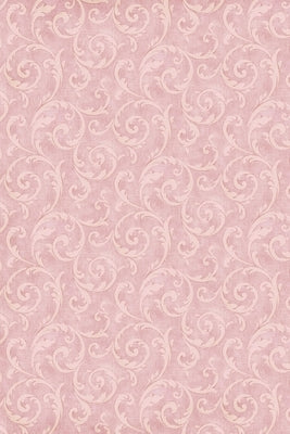 Vintage Pink Damask - Sketch & Write Notebook: Softcover Purse-Size 6x9 Pink and Pale Mauve Matte Cover with Vintage Damask Pattern by Notebooks, Pink