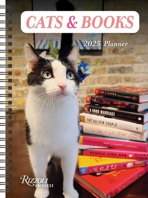 Cats & Books 16-Month 2025 Planner Calendar by Rizzoli Universe