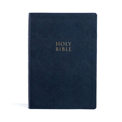 CSB Super Giant Print Reference Bible, Navy Leathertouch by Csb Bibles by Holman