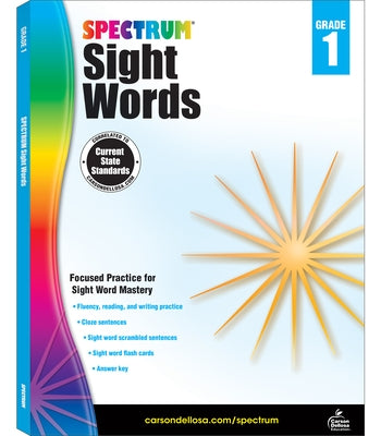 Spectrum Sight Words, Grade 1: Volume 103 by Spectrum