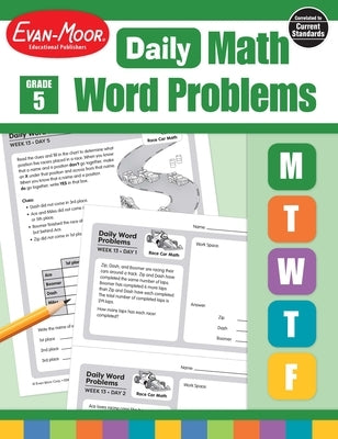 Daily Word Problems Math, Grade 5 Teacher Edition by Evan-Moor Educational Publishers