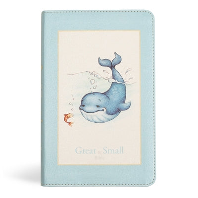 KJV Great and Small Bible, Baby Blue Leathertouch: A Keepsake Bible for Babies by Holman Bible Publishers