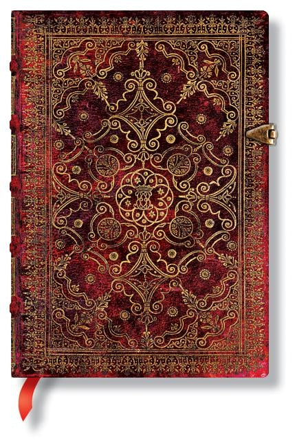 Carmine MIDI Lined Hardcover Journal, 240pg, 120gsm by Paperblanks (Equinoxe) by Paperblanks