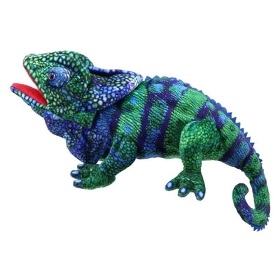 Full Bodied Blue & Green Chameleon Hand Puppet: Chameleon (Blue-Green) by The Puppet Company Ltd