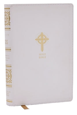 Nrsvce Sacraments of Initiation Catholic Bible, White Leathersoft, Comfort Print by Catholic Bible Press
