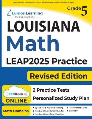 LEAP Test Prep: 5th Grade Math Practice Workbook and Full-length Online Assessments: LEAP Study Guide by Learning, Lumos