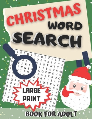 Christmas Word Search Book for Adult Large Print: Jumbo Challenging Brain Exercise Puzzles - Wordsearches Holiday Game - Word Find Activity Games - No by Summer, Silver