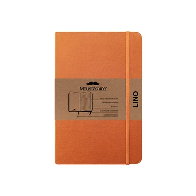 Moustachine Classic Linen Pocket Ochre Ruled Hardcover by Moustachine