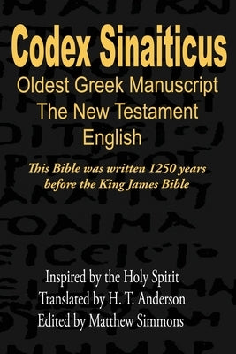 Codex Sinaiticus: The Oldest Biblical Manuscript (English) by Simmons, Matthew