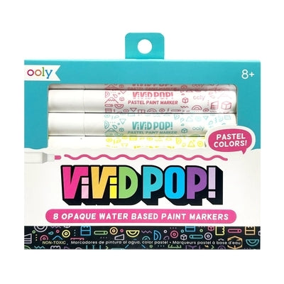 Vivid Pop! Water-Based Paint Markers: Pastel (Set of 8) by Ooly